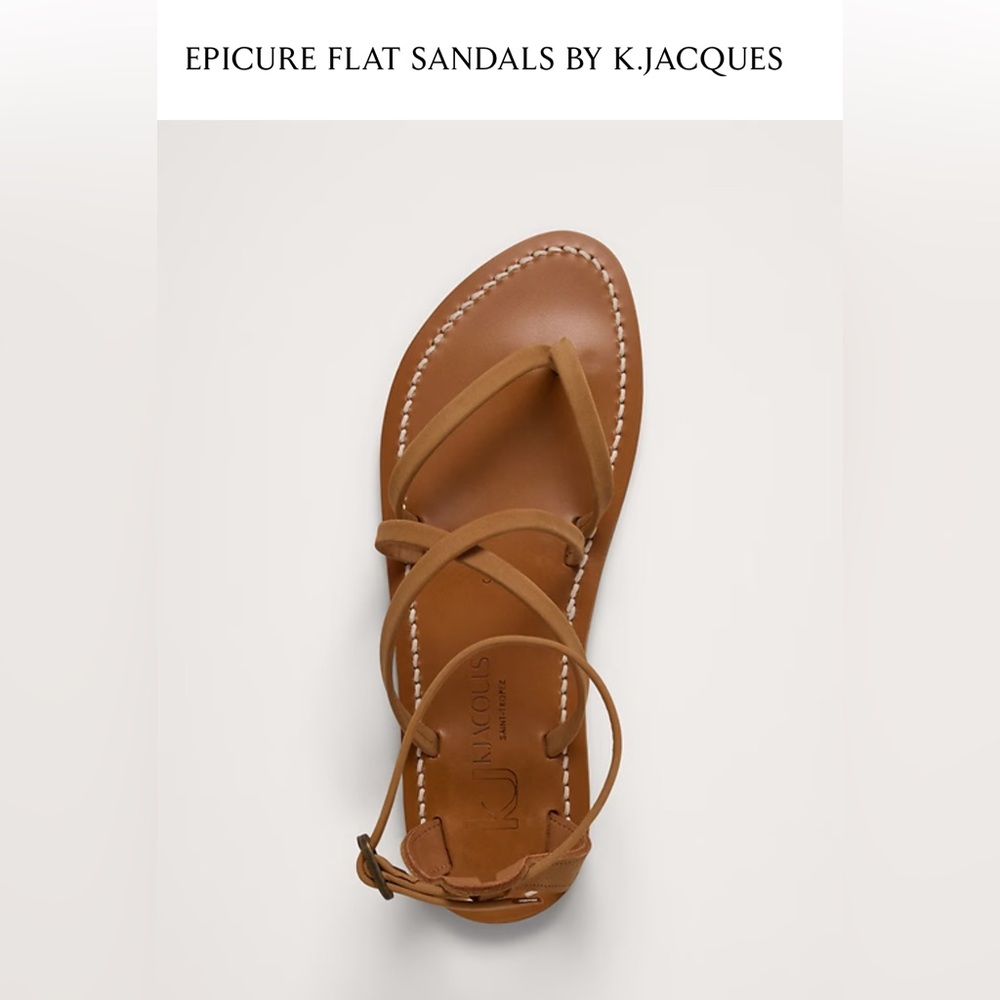 K. Jacques St. Tropez Epicure Leather Sandals Brown NIBox EU36 (6)Made in France - Picture 3 of 13